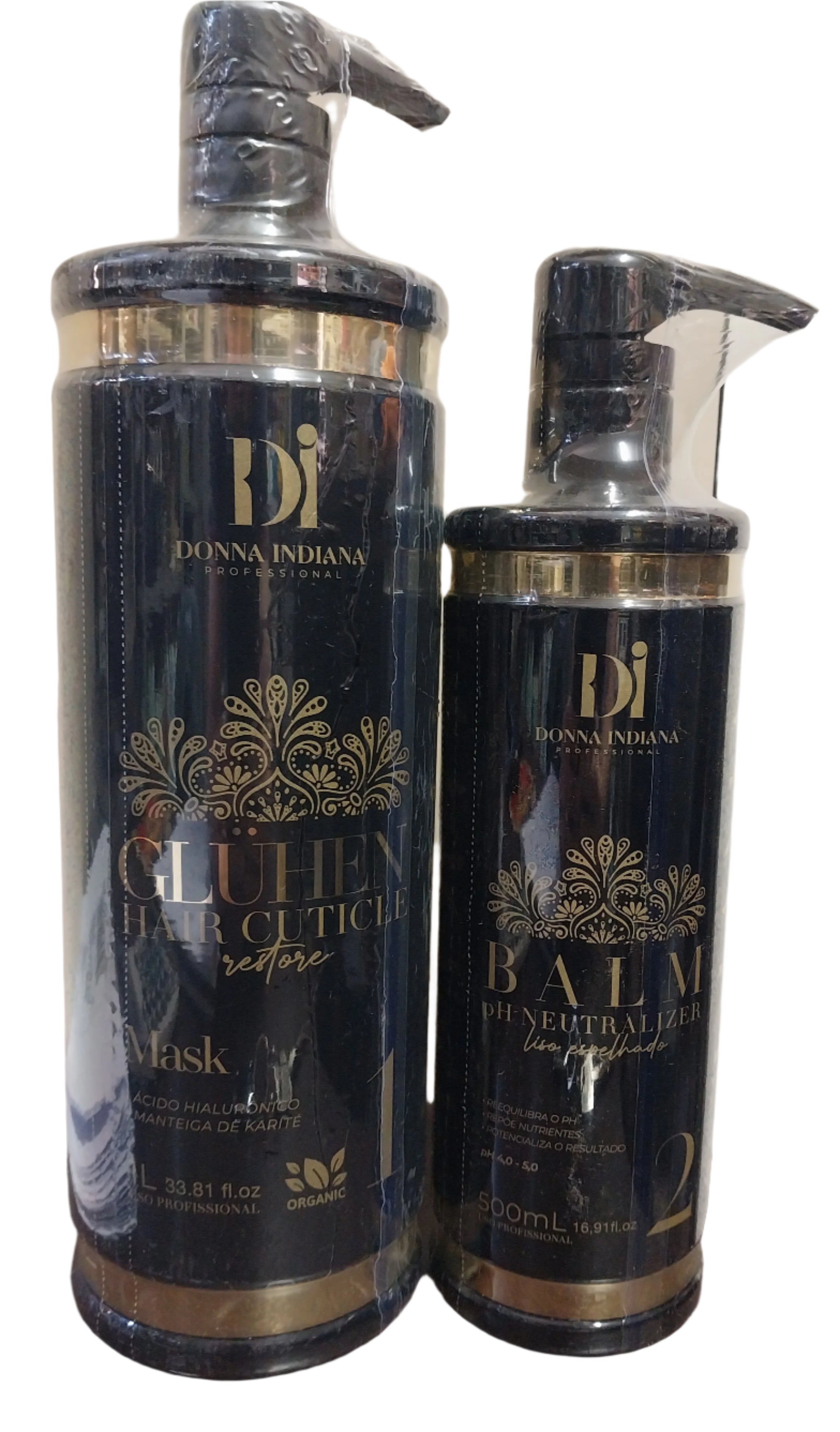 Donna Indiana Indiana Volume Reducer Progressive Brush Hair Straightening Kit