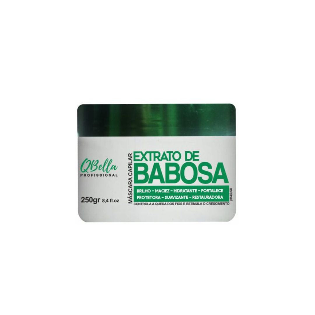 Masque de soin hydratant et doux à l'extrait d'aloe vera Babosa de QBella 250 g