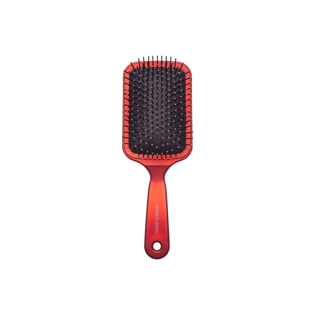Brazilian Red Hair Combing Soft Touch Brush Racket Deluxe 8074 Marco Boni