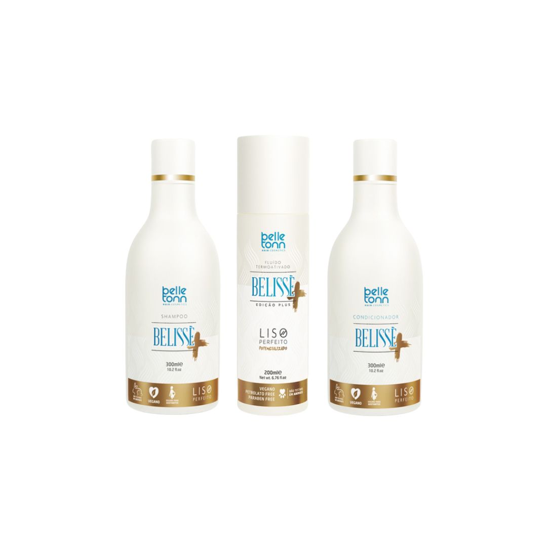 Kit de traitement végétalien pour l'entretien des cheveux à domicile Belisse Plus de Belle Tonn
