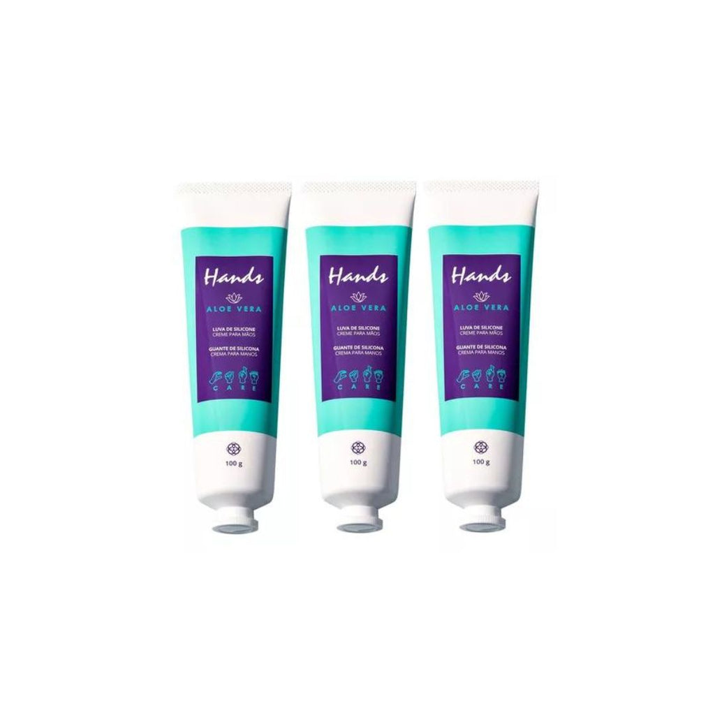 Lot of 3 Hands Cream Aloe Vera Silicone Moisturizing Skin Care 100g Hi