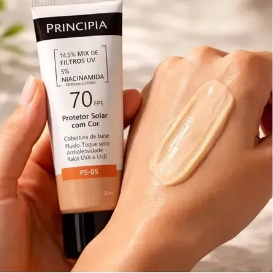Tinted Facial Sunscreen SPF 70 PS-05 Shade 2 Skin Care 30ml Principia