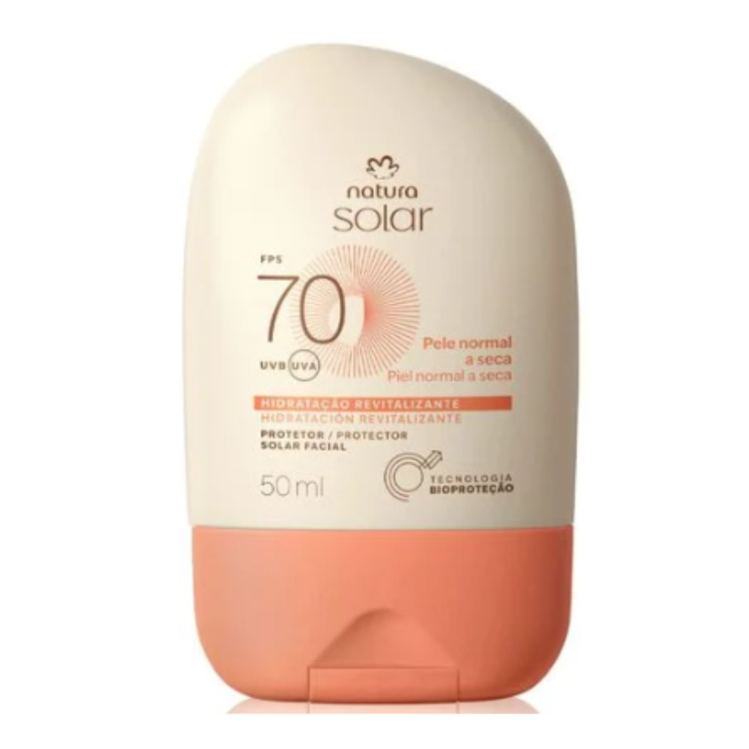 Solar SPF 70 Facial Sunscreen for Normal to Dry Skin 50ml Natura
