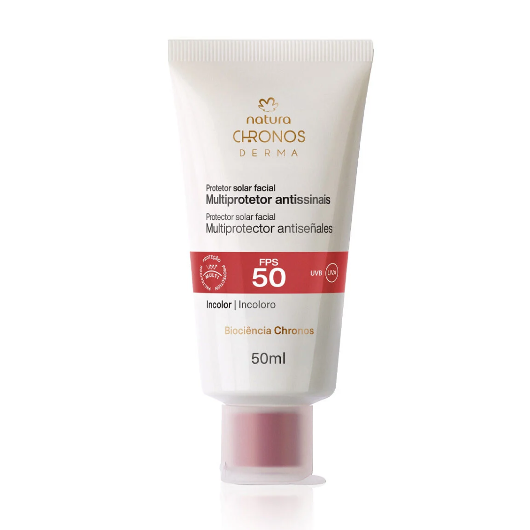 Chronos Derma SPF 50 Anti-Aging Facial Sunscreen Care 50ml Natura