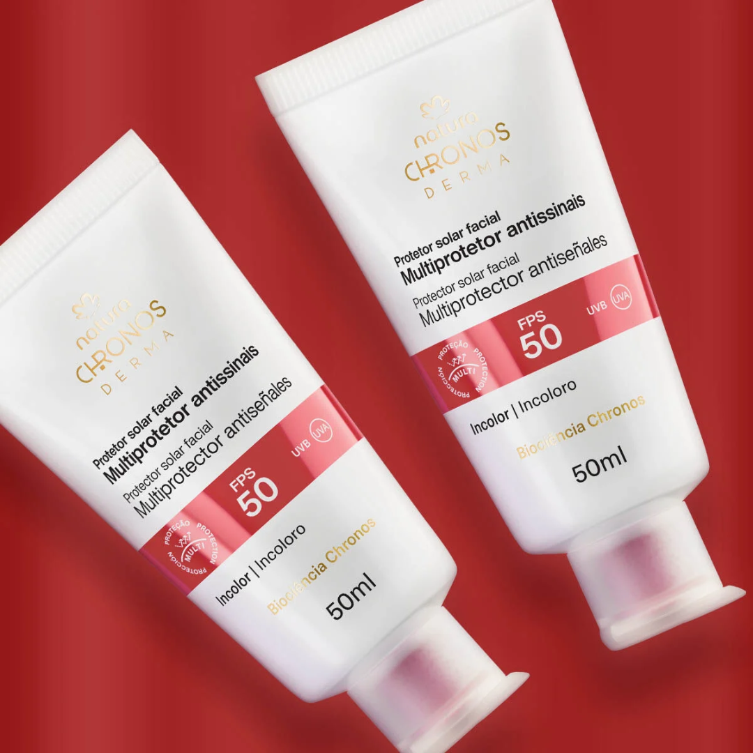 Chronos Derma SPF 50 Anti-Aging Facial Sunscreen Care 50ml Natura