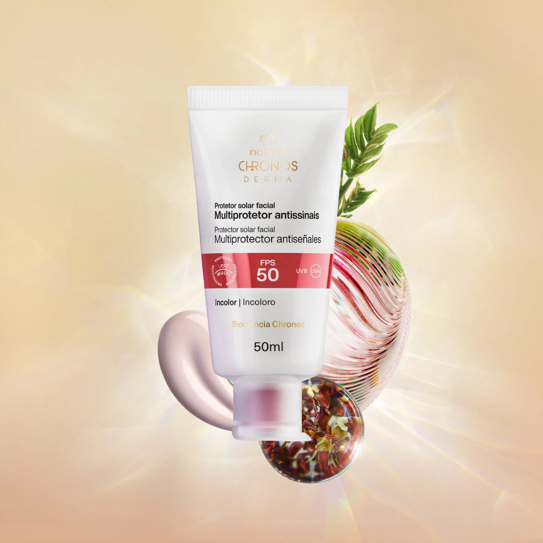 Chronos Derma SPF 50 Anti-Aging Facial Sunscreen Care 50ml Natura