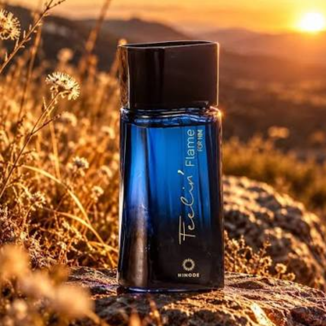 Feelin' Flame For Him Deo Cologne Oriental Woody Fragrance 100ml Hinode