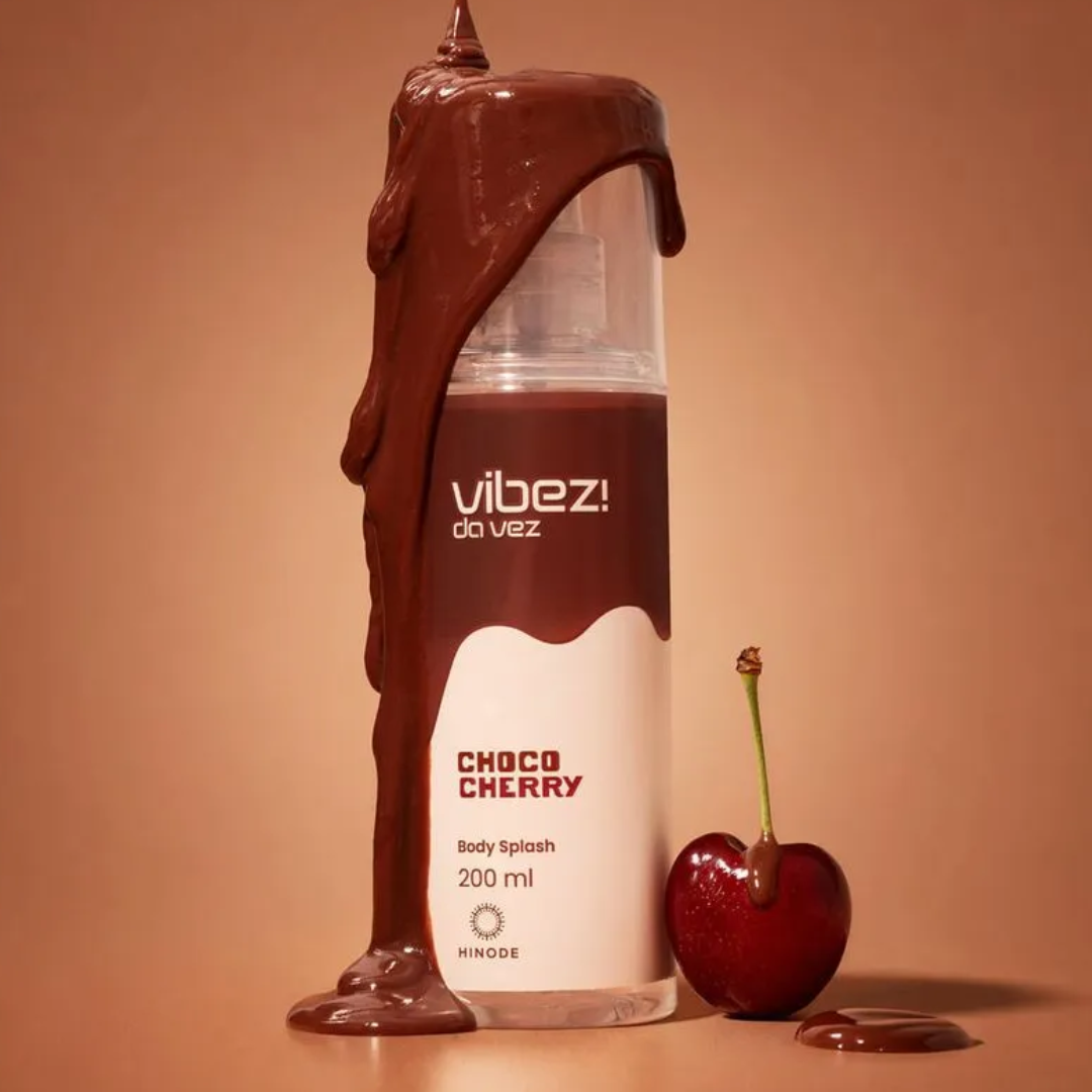 Body Splash Choco Cherry Vibez da Vez Sweet Gourmand Fragrance 200ml Hinode