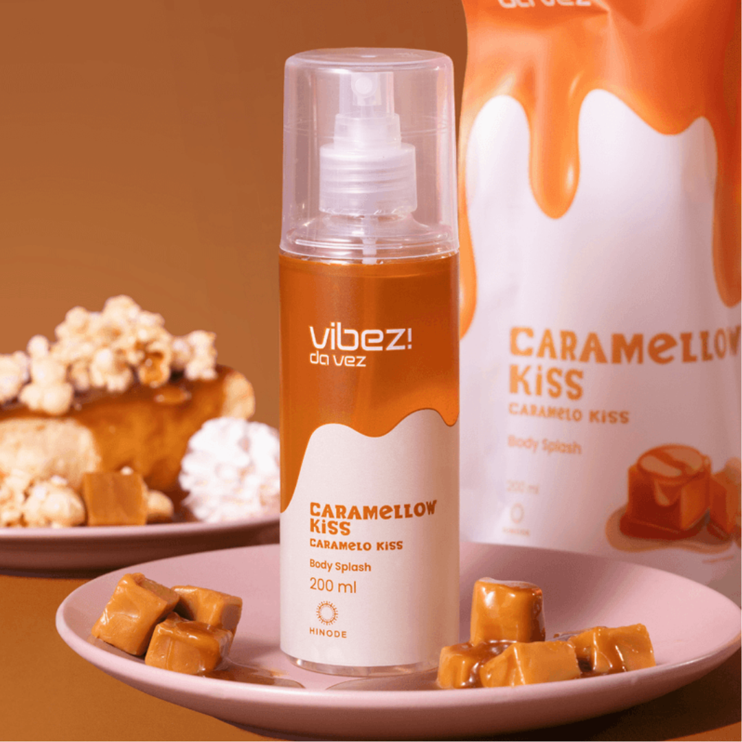 Vibez da Vez Caramellow Kiss Body Splash Sweet Fragance 200ml Hinode