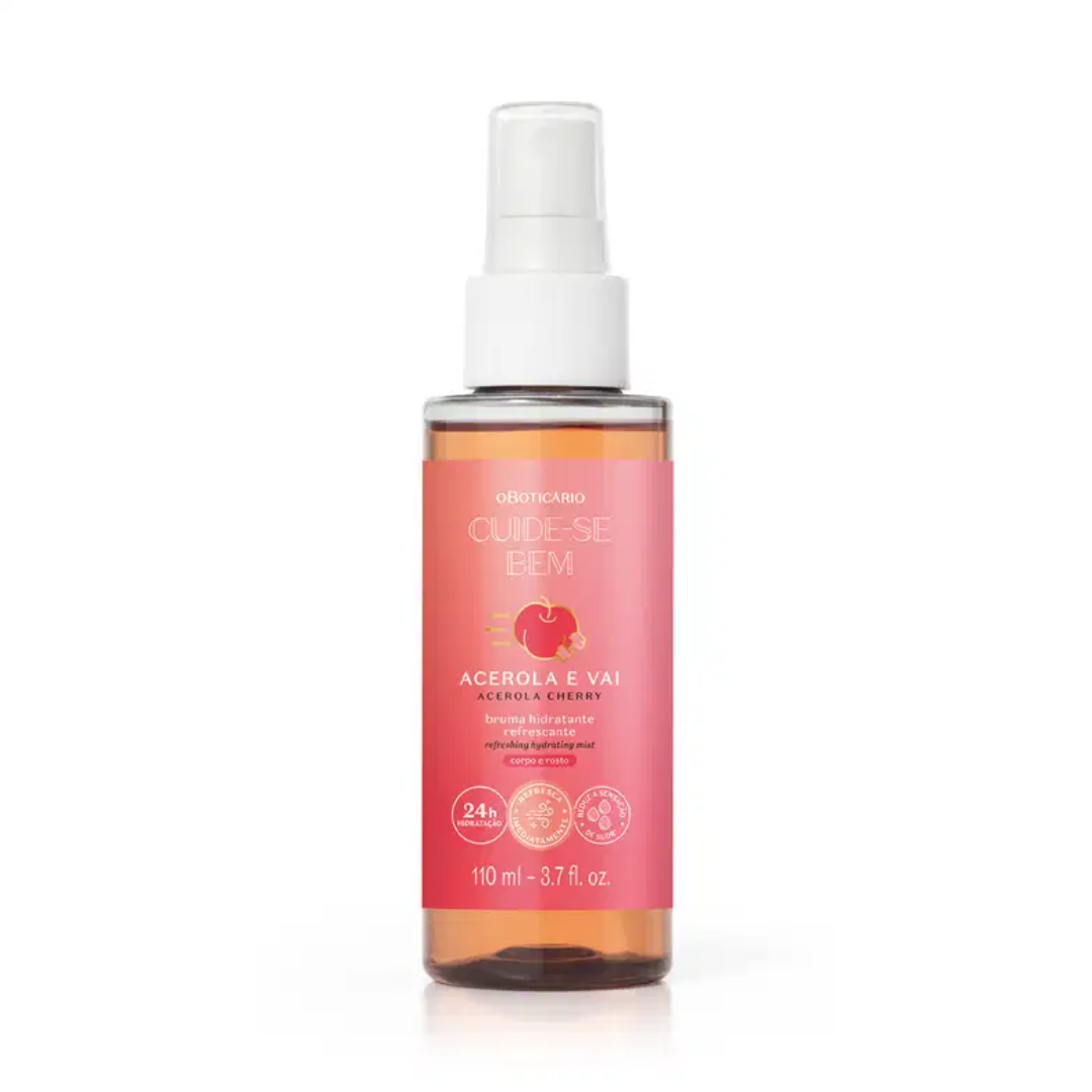 Cuide-se Bem Acerola e Vai Refreshing Face & Body Mist 110ml O Boticário