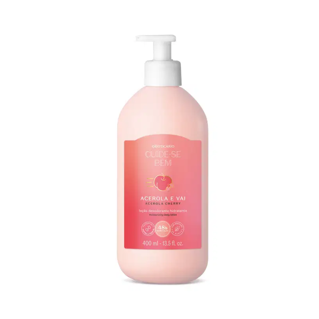 Cuide-se Bem Acerola e Vai Moisturizing Body Fruity Lotion 400ml O Boticário