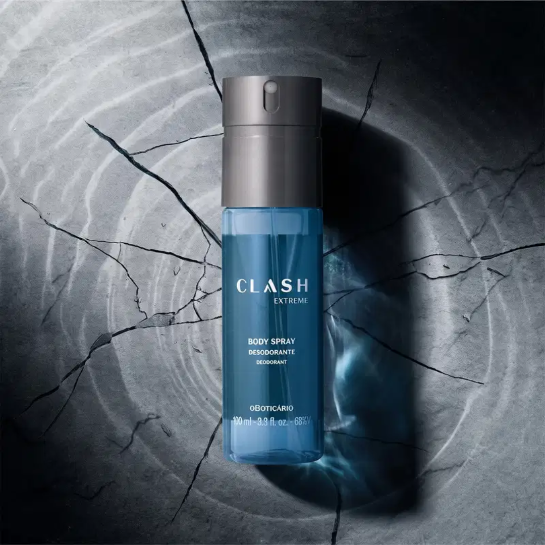 Clash Extreme Deo Body Spray Woody Fougere Fragrance 100ml O Boticário