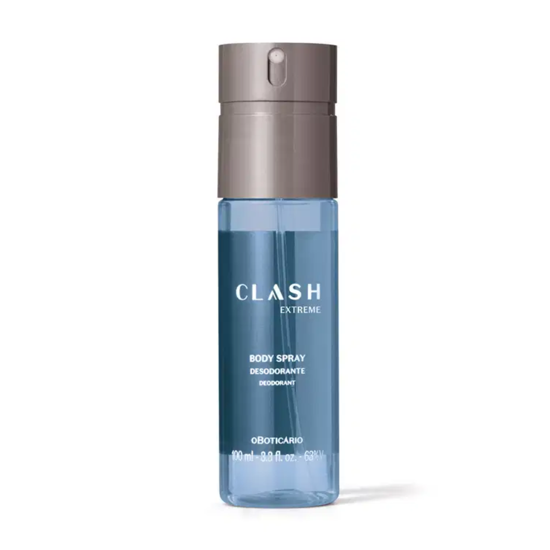 Clash Extreme Deo Body Spray Woody Fougere Fragrance 100ml O Boticário