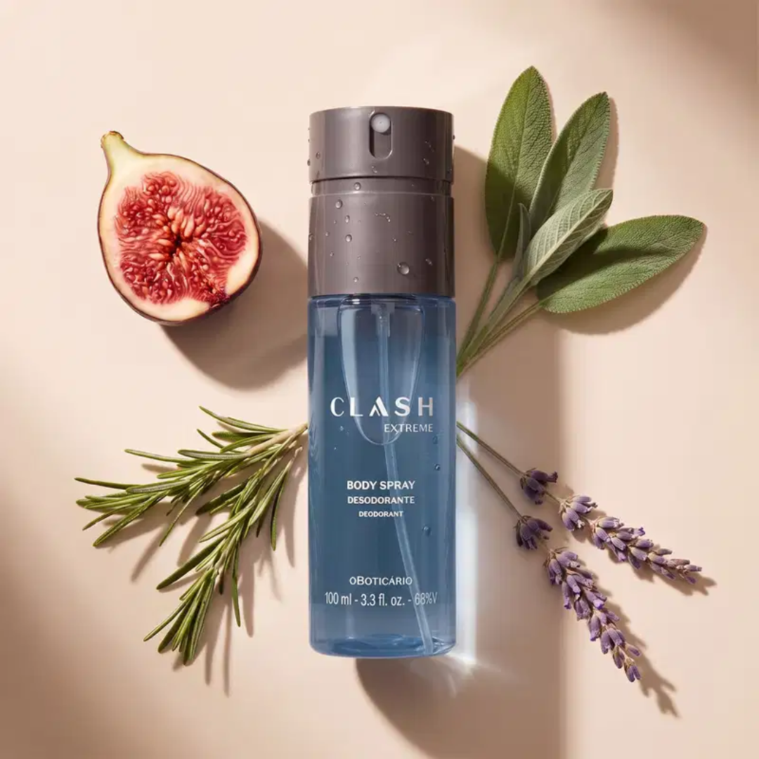 Clash Extreme Deo Body Spray Woody Fougere Fragrance 100ml O Boticário