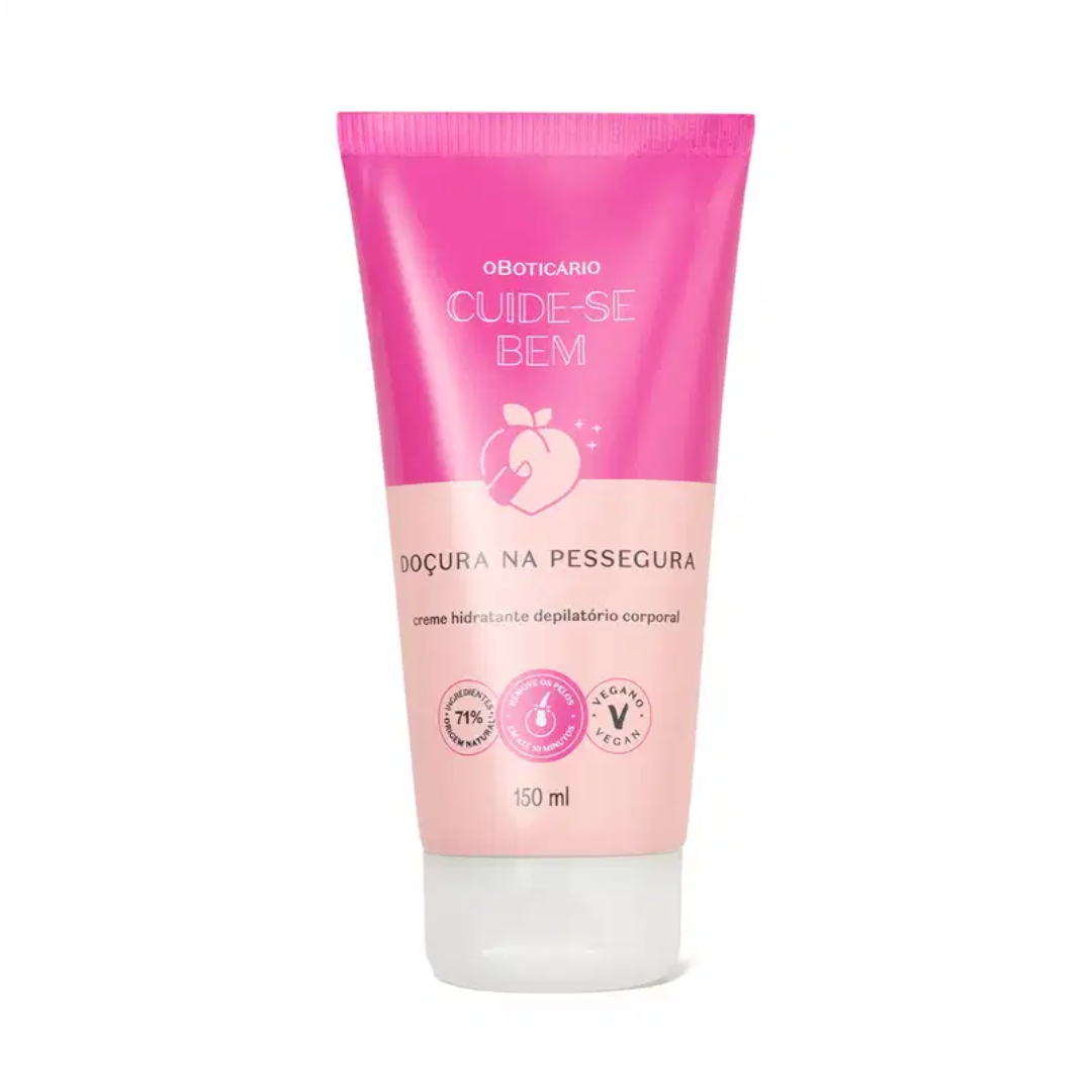 Cuide-se Bem Doçura na Pessegura Body Hair Removal Cream 150ml O Boticário