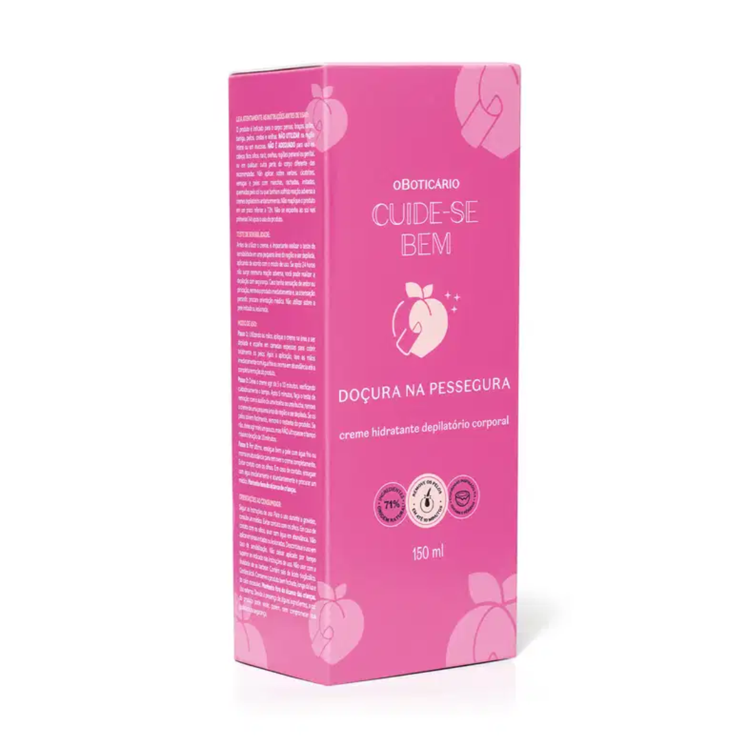 Cuide-se Bem Doçura na Pessegura Body Hair Removal Cream 150ml O Boticário