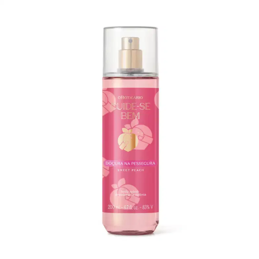 Cuide-se Bem Doçura na Pessegura Sweet Body Splash 200ml O Boticário