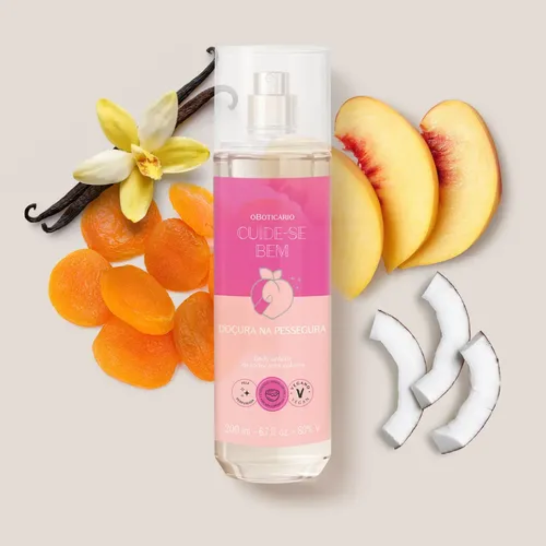 Cuide-se Bem Doçura na Pessegura Sweet Body Splash 200ml O Boticário