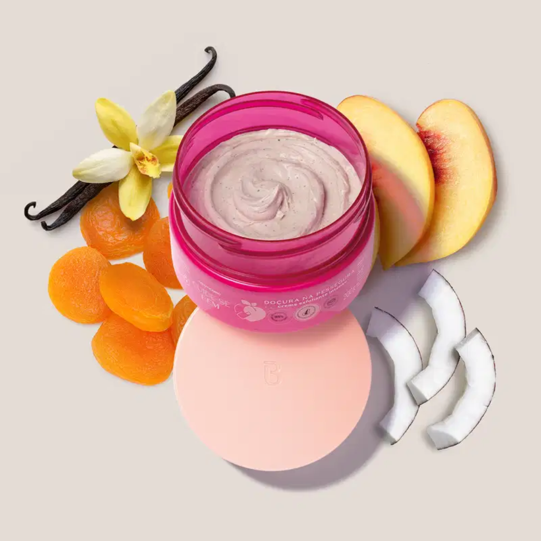 Cuide-se Bem Doçura na Pessegura Body Exfoliating Cream 200g O Boticário