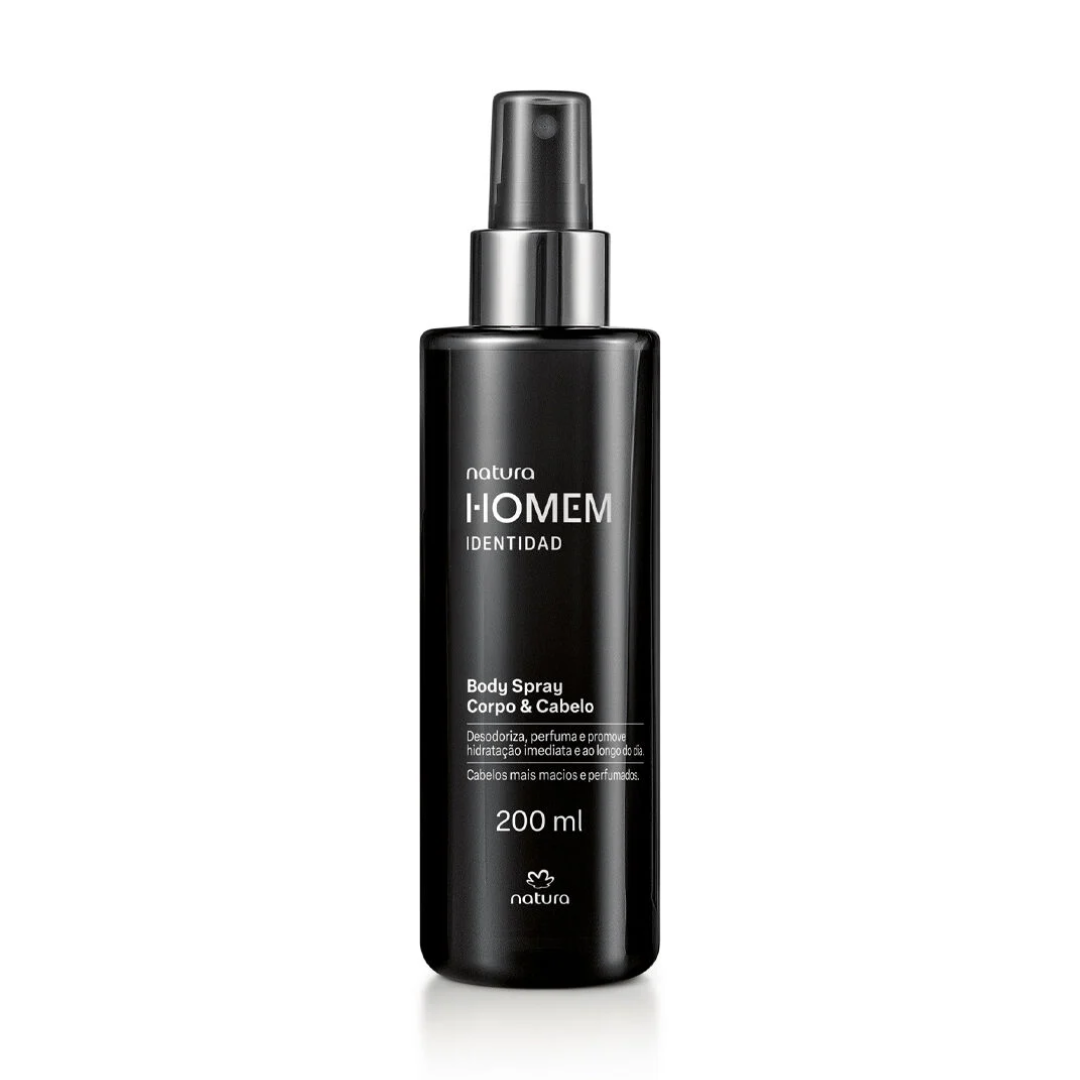 Homem Identidad Men's Woody Fruity Body Splash Spray 200ml Natura
