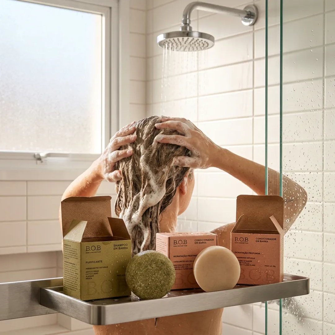 Bars Over Bottles Natural Anti-Hair Loss Shampoo & Conditioner Kit B.O.B