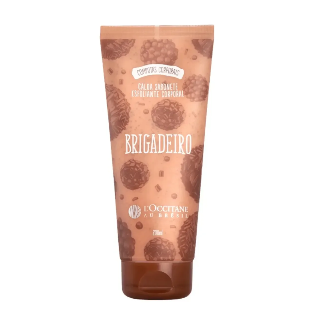 Brigadeiro Exfoliating Liquid Body Soap Chocolate Syrup 200ml L'Occitane