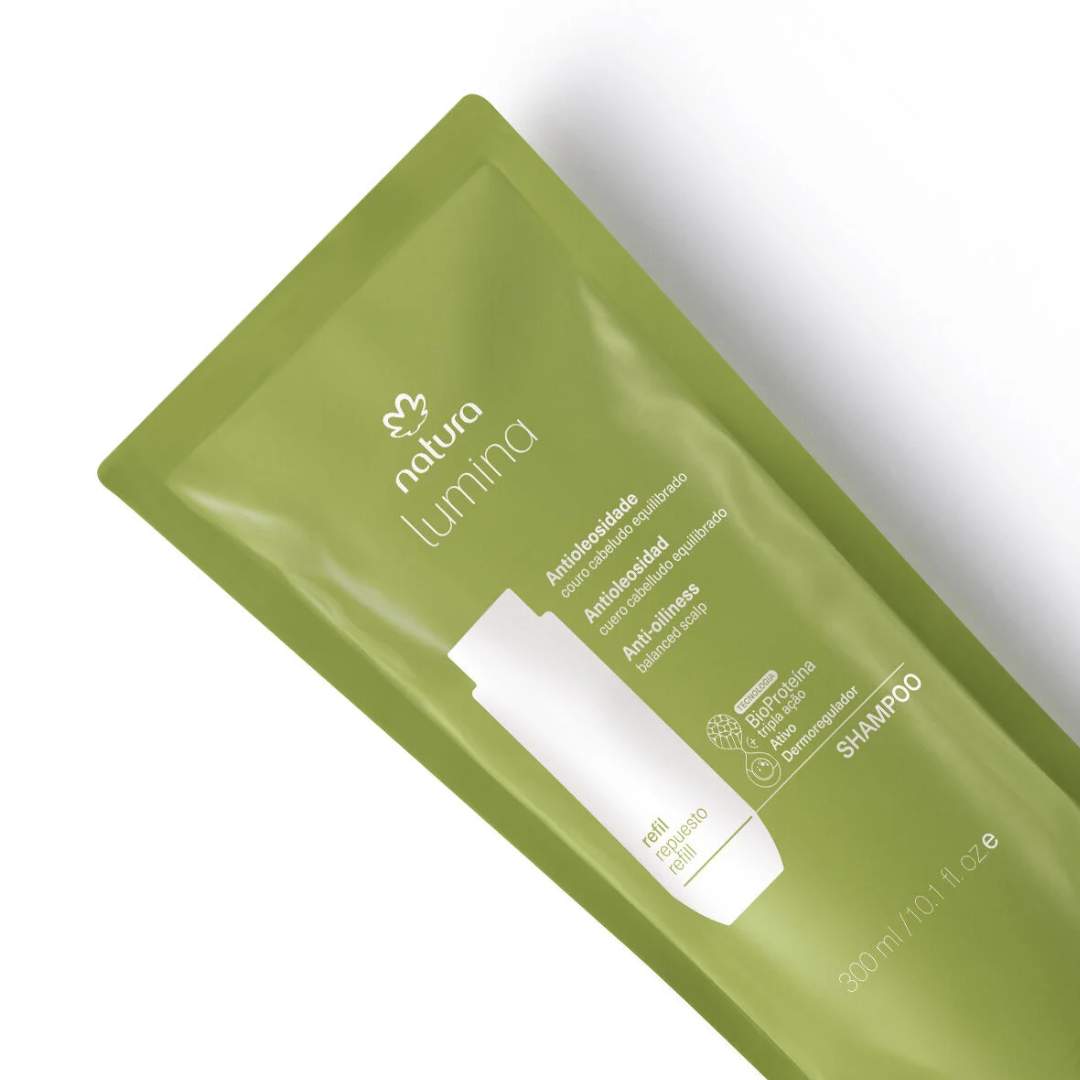 Lumina Antioleosidade Oily Hair Refill Balancing Shampoo 300ml Natura