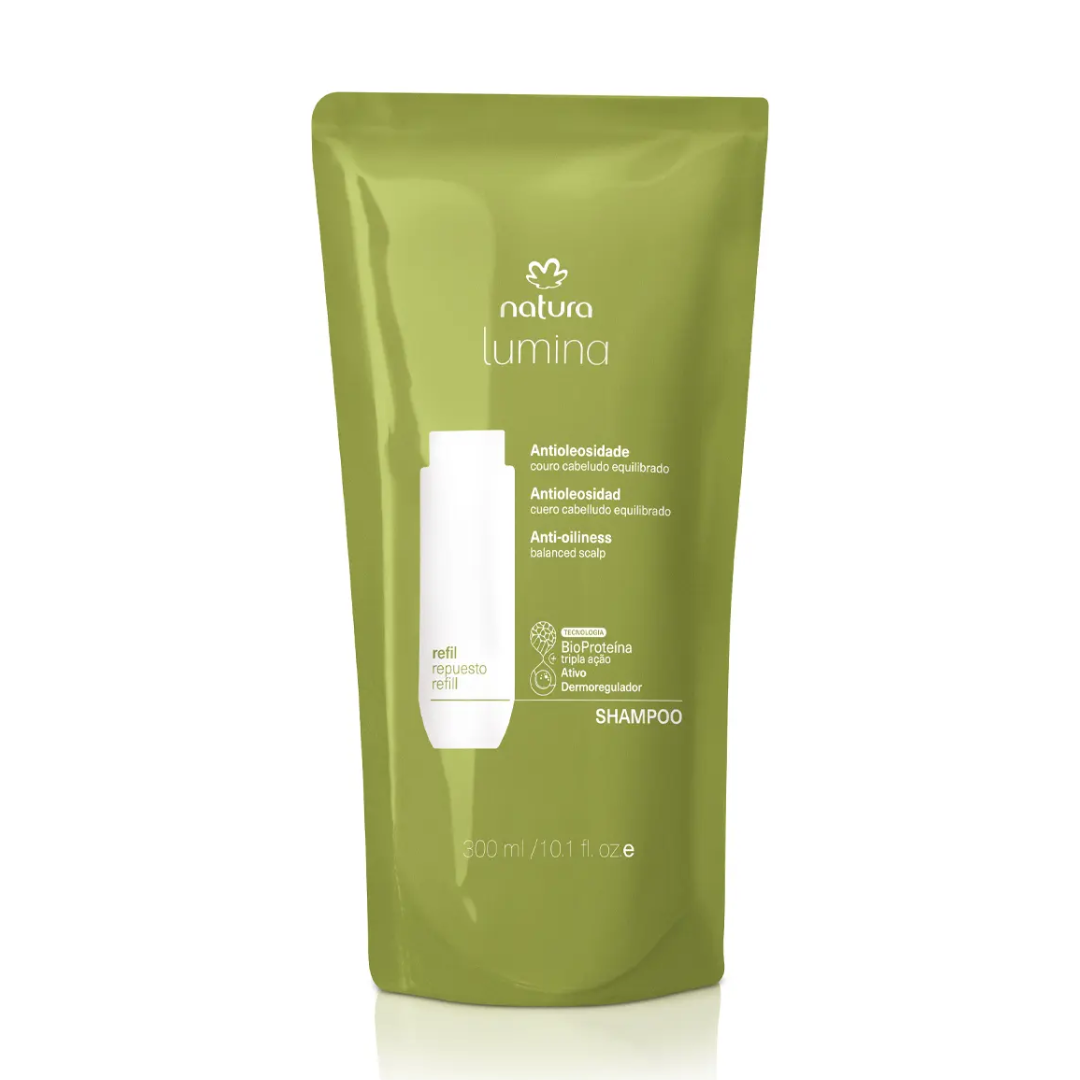 Lumina Antioleosidade Oily Hair Refill Balancing Shampoo 300ml Natura