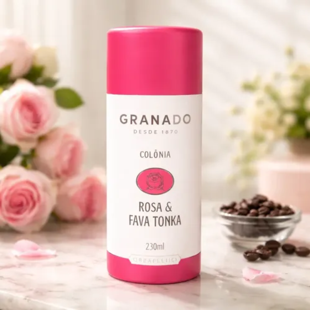 Rosa & Tonka Bean Body Cologne Floral Amber Gourmand Granado 230ml