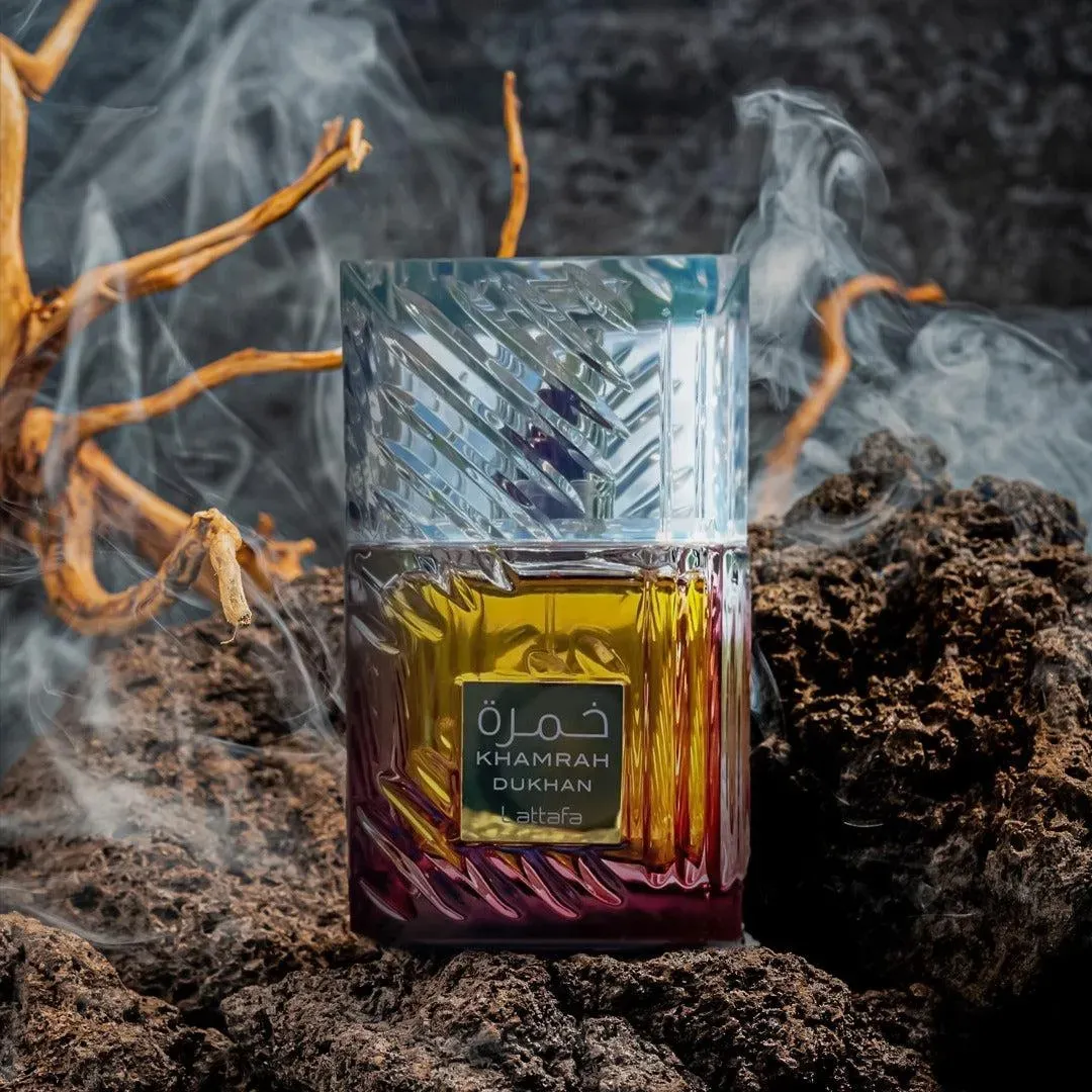 Khamrah Dukhan Eau de Parfum Spicy Smoky Arabic Perfume 100ml Lattafa