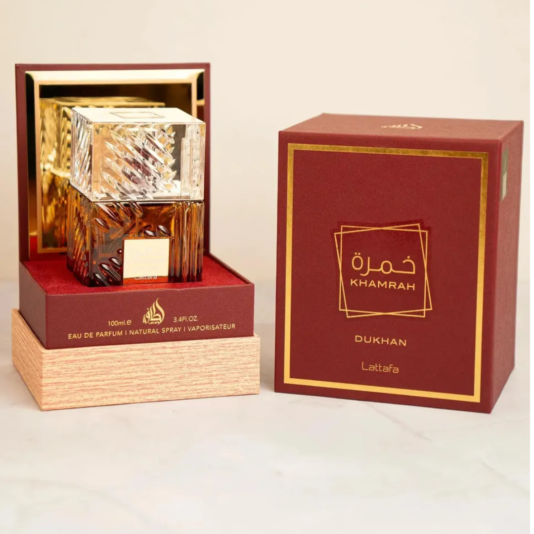 Khamrah Dukhan Eau de Parfum Spicy Smoky Arabic Perfume 100ml Lattafa