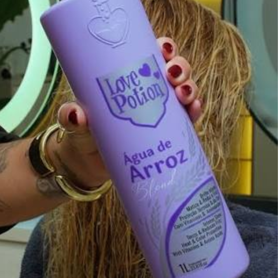 Rice Water Blond Purple Toning Hair Mask for Blonde Hair 1L Love Potion