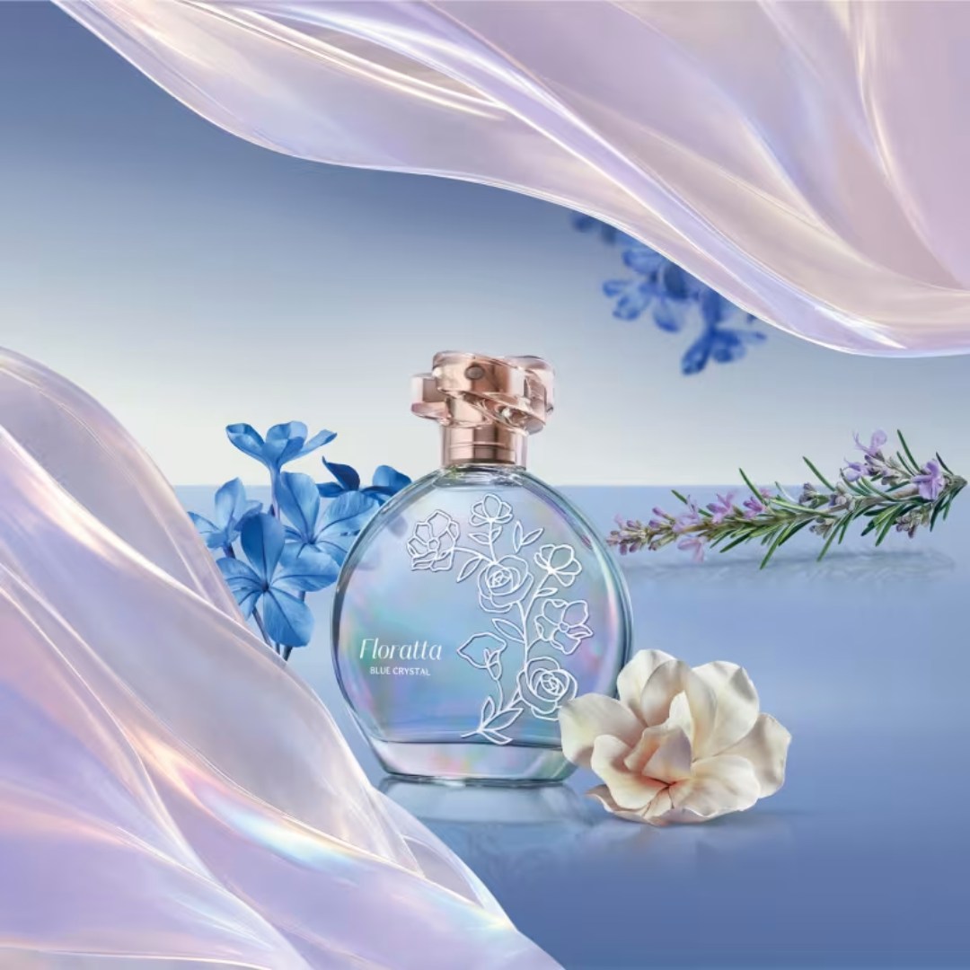 Floratta Blue Crystal Eau de Cologne for Women Body Fragance 75ml O Boticario