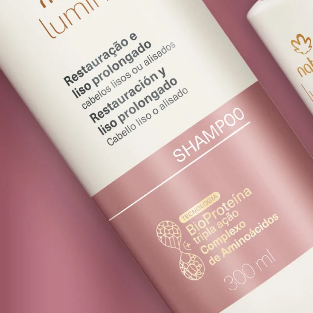 Lumina Liso prolongado Restorative Shampoo Straight Hair 300ml Natura