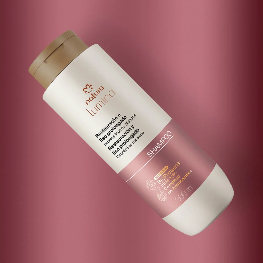 Lumina Liso prolongado Restorative Shampoo Straight Hair 300ml Natura