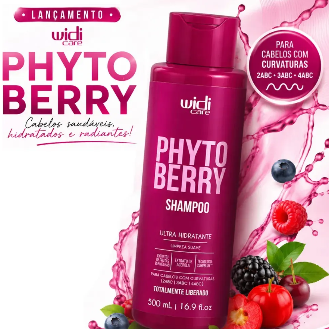 PhytoBerry Ultra Hydrating Shampoo for Curly Hair 500ml Widi Care