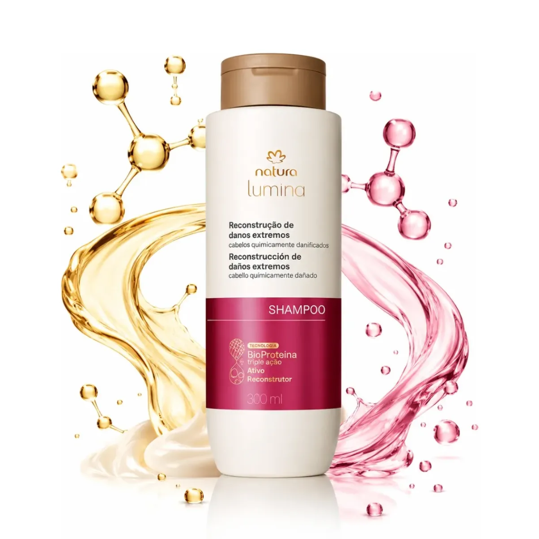 Lumina Reconstrução de Danos Damage Hair Repair Shampoo 300ml Natura