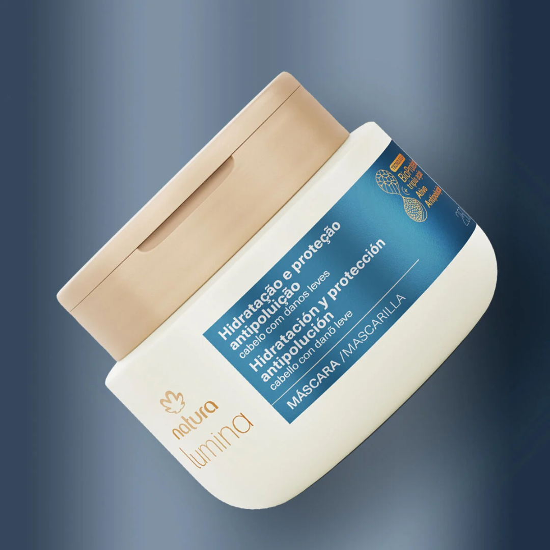 Lumina Hidratação Antipoluição Hydrating Hair Anti-Pollution Mask 250ml Natura