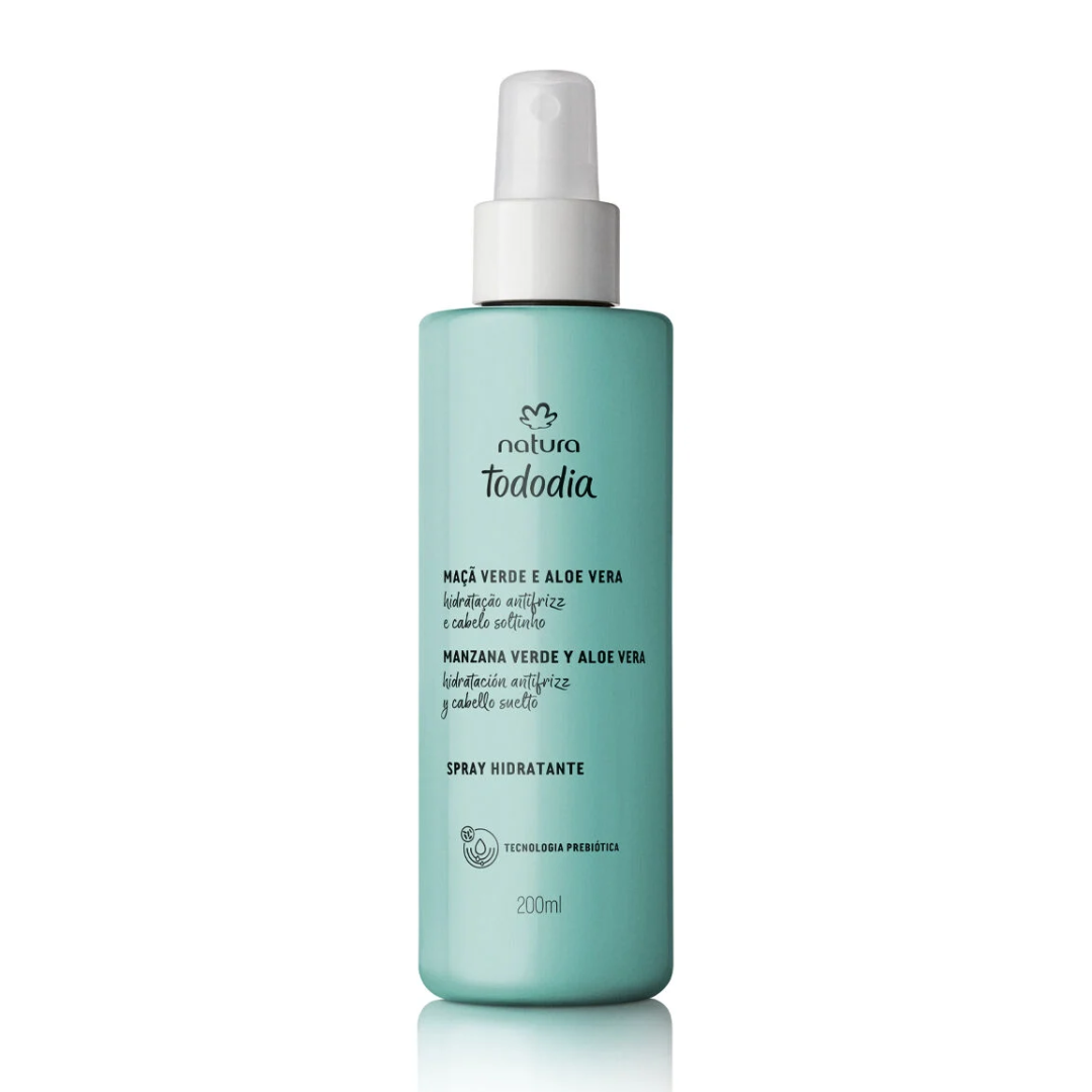 Tododia Maça Verde Babosa Aloe Vera Moisturizing Hair Spray 200ml Natura