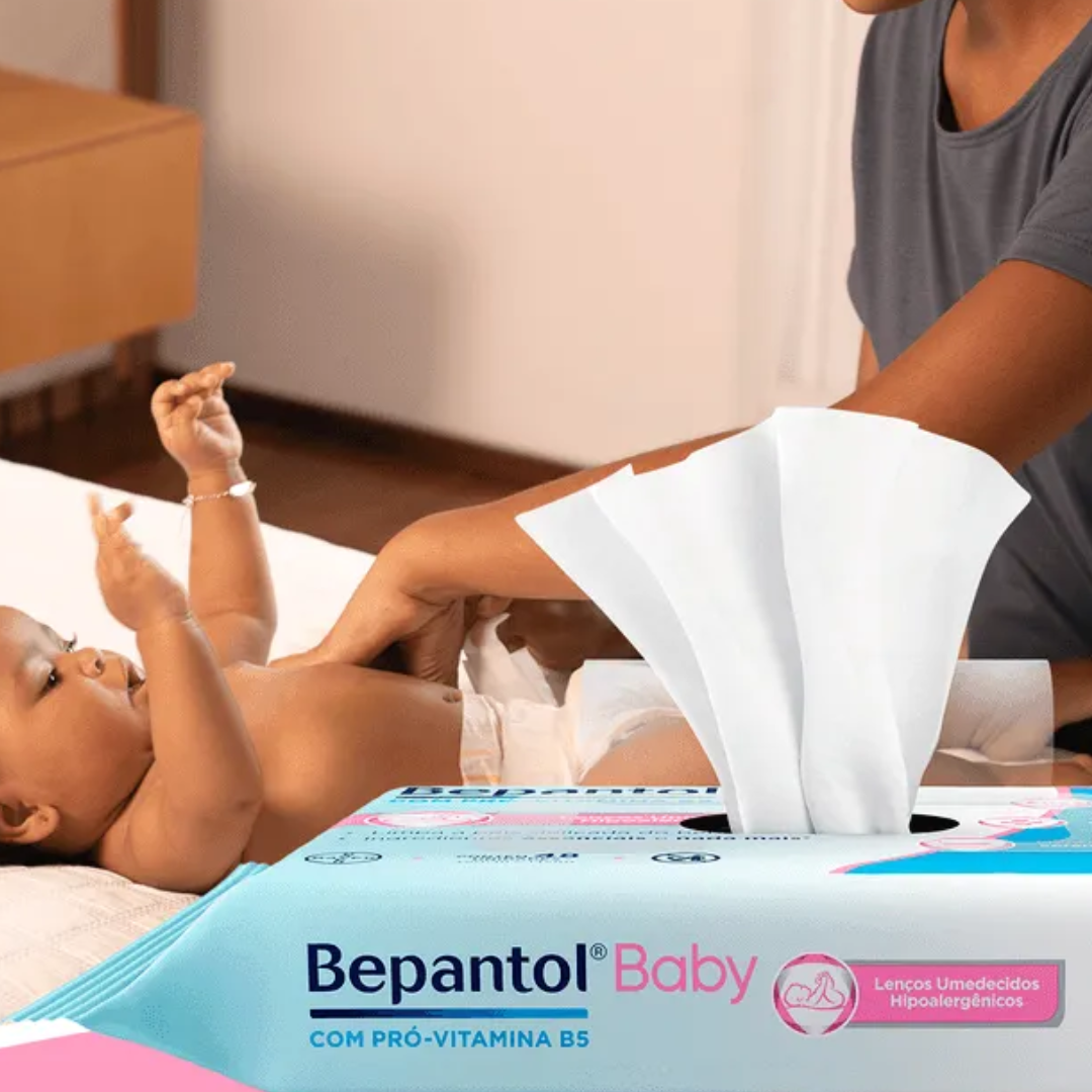 Lot of 5 Bepantol Baby Hypoallergenic Wet Wipes 48 Count