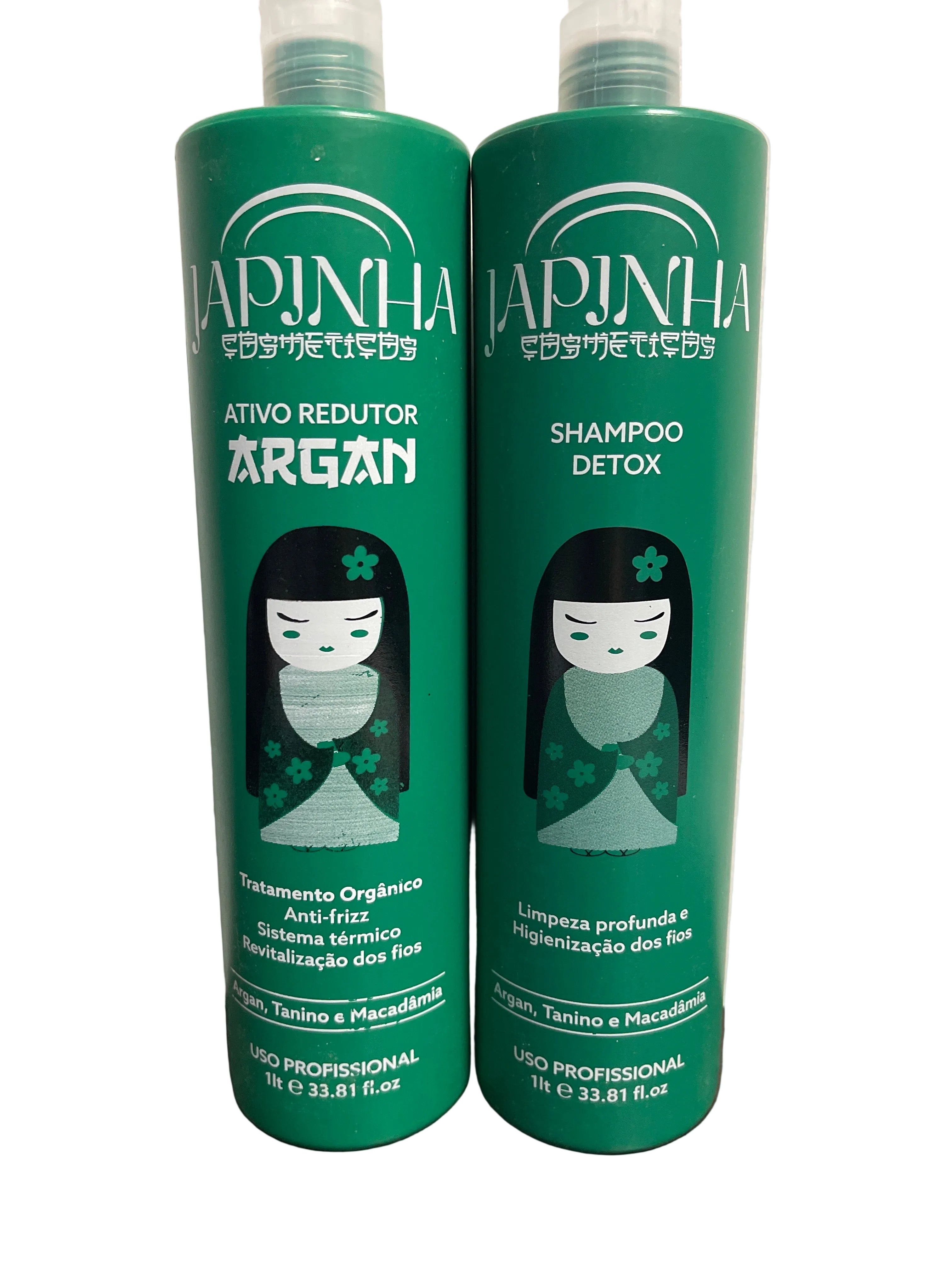 Organic Reducer Active Hair Straightener Smoothing Treatment Kit 2x 1L Japinha
