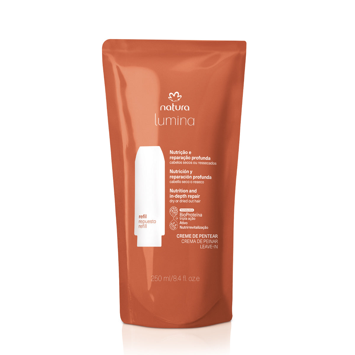 Natura LUMINA Pentaar Selador Cutículas Cabelos Secos / Recharge Crème Coupe Cuticule Scellant Cheveux Secs - 250ml