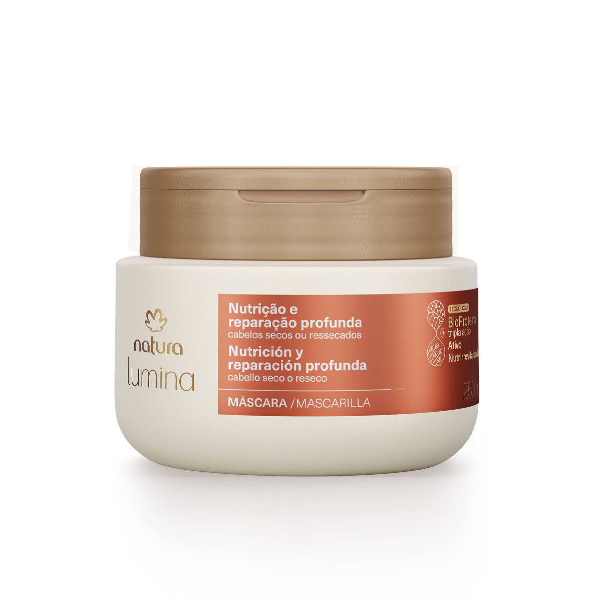 Natura LUMINA Reparadora Cabelos Secos / Masque Réparateur Cheveux Secs - 250ml