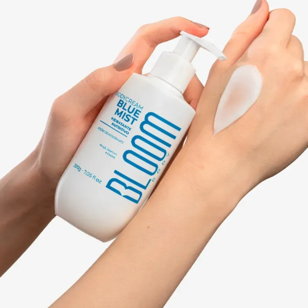Blue Mist Body Cream Moisturizing & Fresh Skin Care 200g Bloom Body