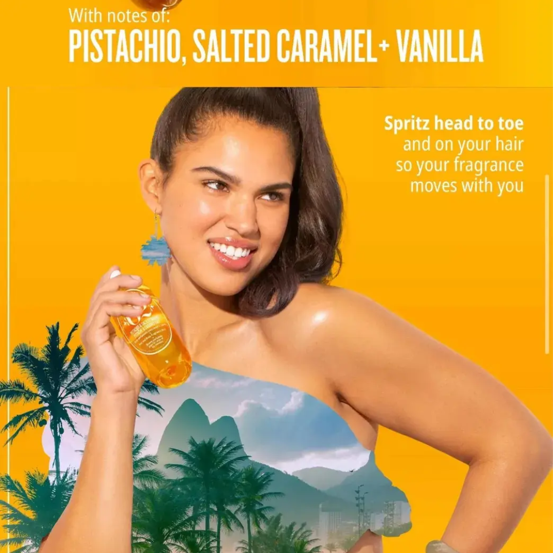 Caramelo Cheirosa 62 Hair & Body Mist Pistachio & Caramel 240ml Sol de Janeiro