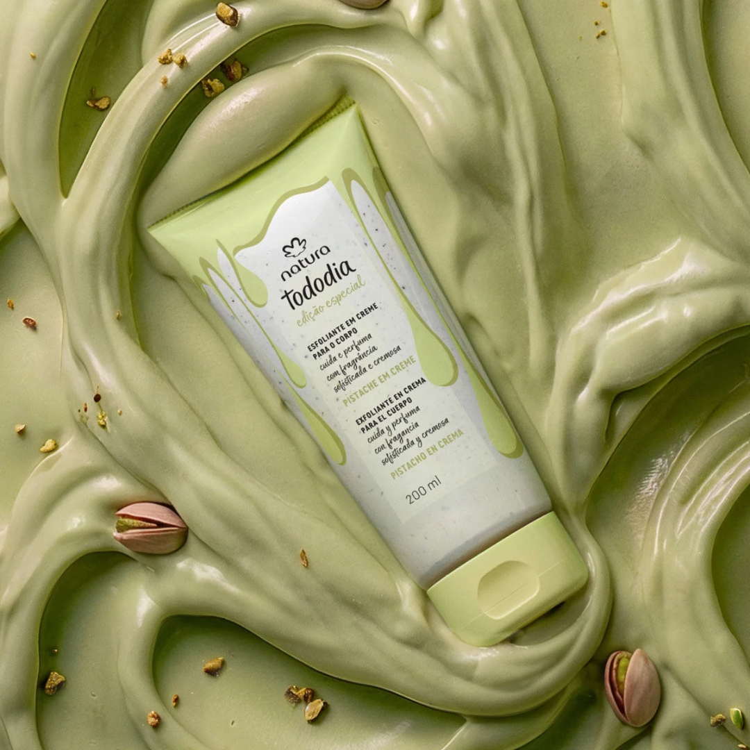 Tododia Pistachio Body Scrub Gentle Exfoliating Cream 200ml Natura