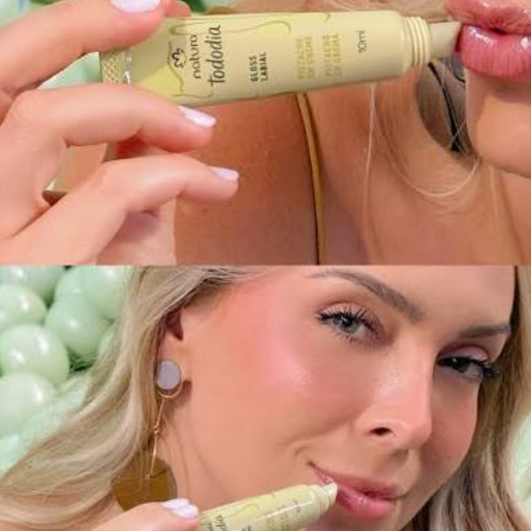 Tododia Pistachio Cream Lip Gloss 24h Hydration 10ml Natura