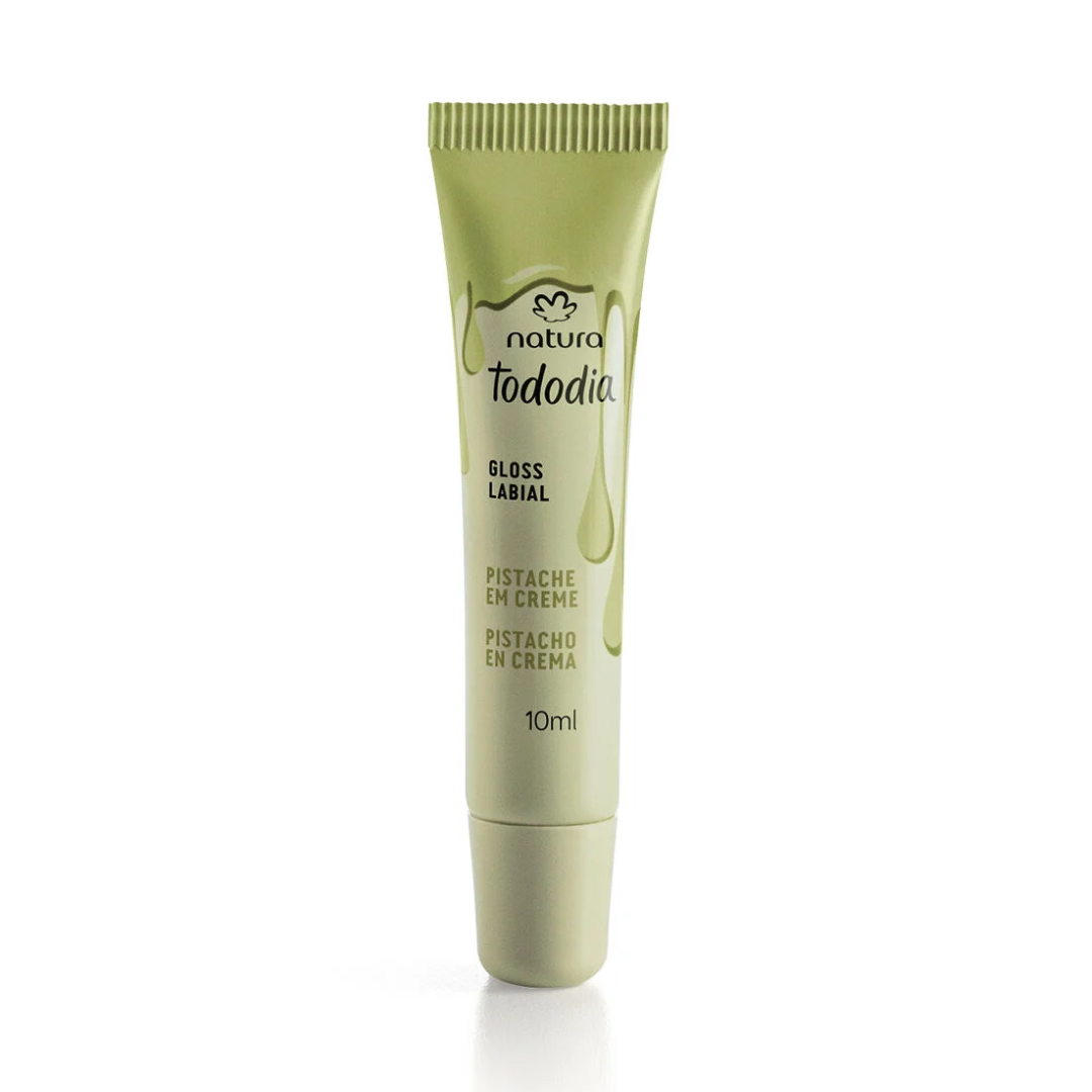 Tododia Pistachio Cream Lip Gloss 24h Hydration 10ml Natura