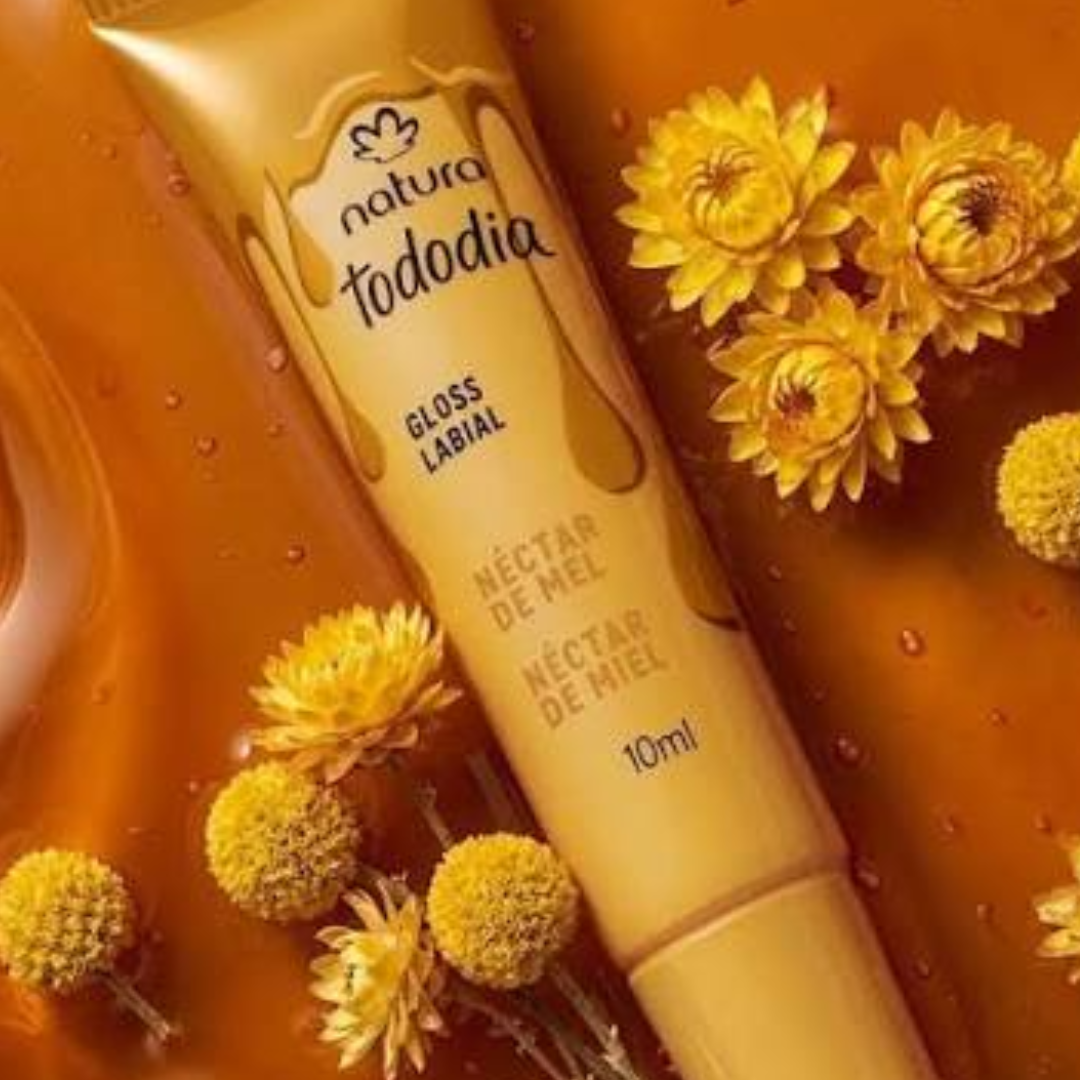 Tododia Honey Nectar Lip Gloss 24h Hydration Daily Care 10ml Natura
