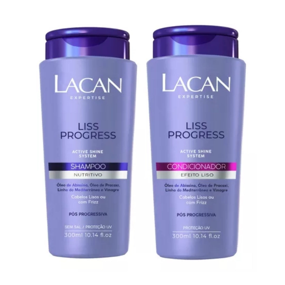 Liss Progress Smooth Effect Shampoo Conditioner Home Care Kit 2x 300 Lacan
